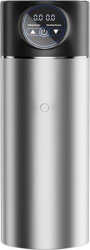 سيمبل بروجيكت مضخة تعزيز ضغط المياه للمنزل بالكامل 600 واط، مضخة تعزيز ضغط المياه بتصميم انبوبي للمنزل، هادئة ومستقرة، تحكم بشاشة تعمل باللمس، غرفة الاستحمام المضغوطة، الحمام، المطبخ in Kuwait