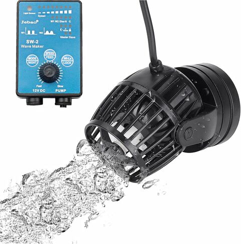 مضخة صانع موجة حوض السمك البحري Jebao SW-2 Wave Maker مع وحدة تحكم تناسب خزان 12-20 بوصة، 130-800 GPH in Kuwait