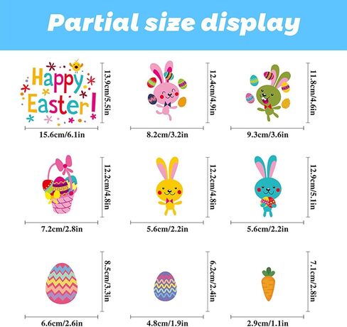 ملصقات نافذة على شكل بيضة عيد الفصح قابلة للإزالة على شكل بيضة عيد الفصح مرحباً بالربيع وعيد الفصح، ملصقات على شكل أرنب وبعض البتلات الصغيرة لنافذة الجزر لملحقات المكتب ومستلزمات حفلات عيد الفصح ونوافذ زجاجية للأطفال D in Kuwait