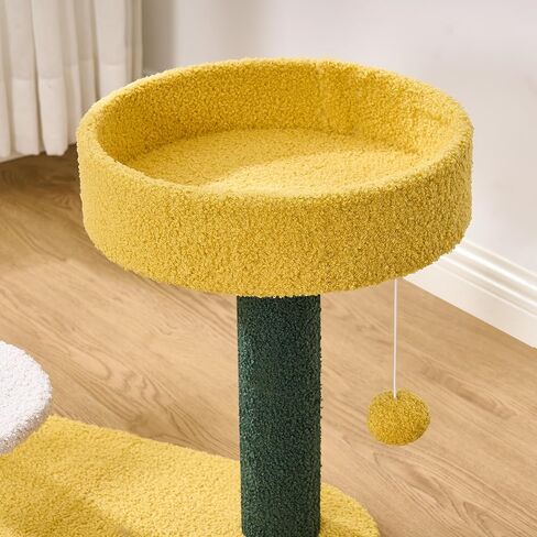 BEWISHOME Cute Cat Tree Cactus Cat Tower for Indoor Cats with Fully Scratching Posts, Top Perches, Dangling Ball Cat Scratcher MMJ101Y in Kuwait