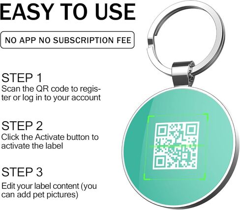 DSONTAG رمز الاستجابة السريعة علامات الكلب علامات معرف الحيوانات الأليفة الشخصية، علامات معرف الكلب المخصصة علامات اسم الكلب - ملف تعريف الحيوانات الأليفة عبر الإنترنت عرض معلومات الحيوانات الأليفة in Kuwait