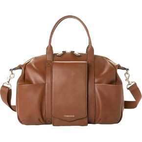 حقيبة حفاضات من الجلد النباتي من TWELVElittle Peek A Boo - حقيبة أطفال مع حقيبة مناديل ومشابك لعربة الأطفال وبساط تغيير الحفاضات in Kuwait