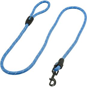 Franklin Pet Supply Nylon Dog Leash – Rope – Reflective – Dog Training – 6 Foot – Dog Walking – Ultra Strong – Blue