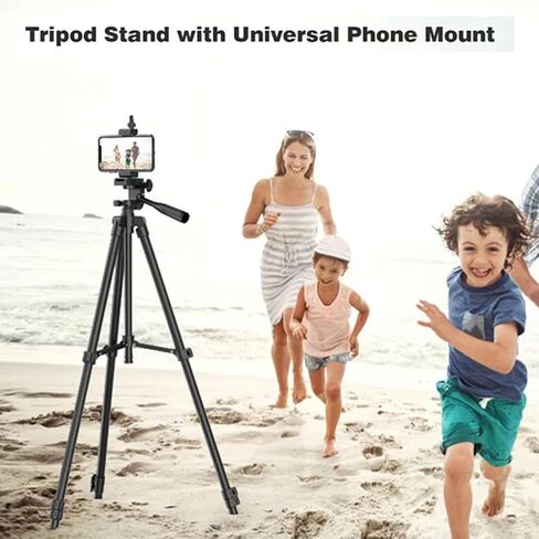 40'' Camera Tripod, Extendable Travel Cell Phone Tripod with Bag, Phone Tripod Stand with Remote Compatible with Phone/DSLR/Gopro/Cameras in Saudi Arabia