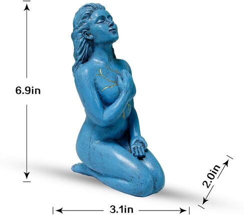 BEY-DMLS تمثال سيدة القراءة، تمثال سيدة مزخرف تمثال أنثى مفكر تمثال جمالي لديكور غرفة النحت، مكتب رف الكتب، غرفة المعيشة المنزلية، ديكور غرفة النوم، ديكور تجريدي حديث (حب ذاتي) in Kuwait