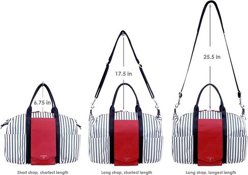 حقيبة حفاضات من الجلد النباتي من TWELVElittle Peek A Boo - حقيبة أطفال مع حقيبة مناديل ومشابك لعربة الأطفال وبساط تغيير الحفاضات in Kuwait