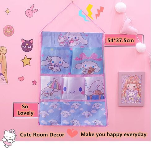 Kerr's Choice Wall Door Closet Hanging Storage Bag Cute Wall Bag Cute Nursery Room Decor Room Storage Gift for Girls Women in Kuwait