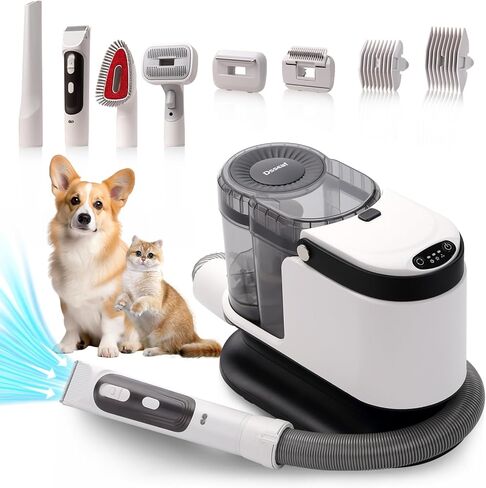 Dsseaf Dog Grooming Kit, Pet Grooming Vacuum Cleaner, Professional Pet Grooming Clippers, for Cleaning Pet Hair, Household Cleaning in Kuwait