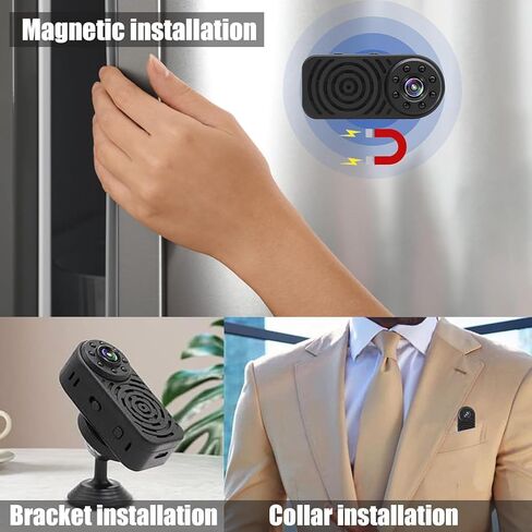 Mini Camera Wireless 1080p Hd Wireless Magnetic Security Camera Compact Indoor Plug-in Smart Security Camera - Night Vision, Motion Dete for Home Baby Pet Monitoring Video (TN2) in Kuwait