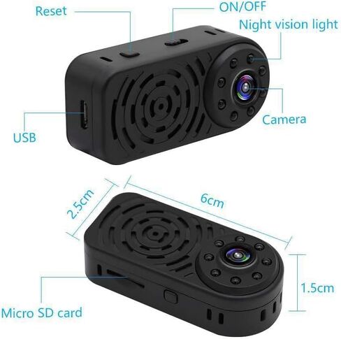 Mini Camera Wireless 1080p Hd Wireless Magnetic Security Camera Compact Indoor Plug-in Smart Security Camera - Night Vision, Motion Dete for Home Baby Pet Monitoring Video (TN2) in Kuwait