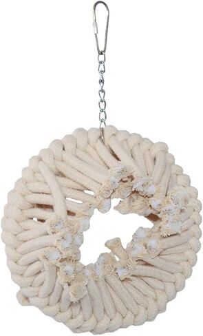 Super Bird Creations SB130 Snuggle Ring Bird Toy, Small/Medium Bird Size, 9" x 7" x 3" in Saudi Arabia