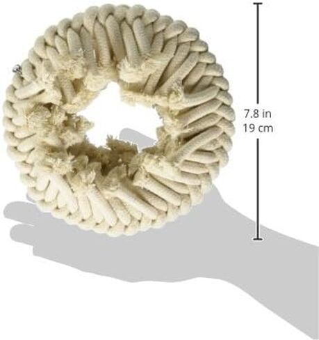 Super Bird Creations SB130 Snuggle Ring Bird Toy, Small/Medium Bird Size, 9" x 7" x 3" in Saudi Arabia