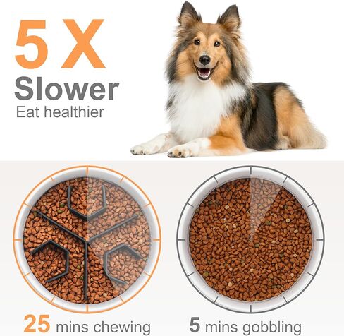 إدراج أوعية الكلاب ذات التغذية البطيئة: إدراج سيليكون للتغذية البطيئة - إدراج وعاء طعام حلزوني مع كوب شفط قوي للكلاب الصغيرة والمتوسطة الكبيرة أو طبق مرتفع أو أساسي، مفيد في إبطاء تناول الطعام in Kuwait