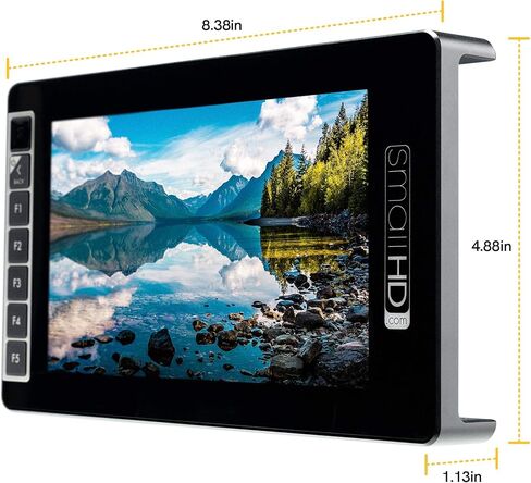 شاشة SmallHD 703 فائقة السطوع على الكاميرا مع شاشة LCD مقاس 7 بوصات بدقة 1920 × 1080، وسطوع 2200 شمعة في المتر المربع، وتقنية 3G-SDI/HDMI in Kuwait