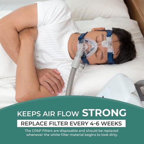 مرشح فيروسي عالمي ملائم لأجهزة CPAP وBiPAP (3) in Kuwait