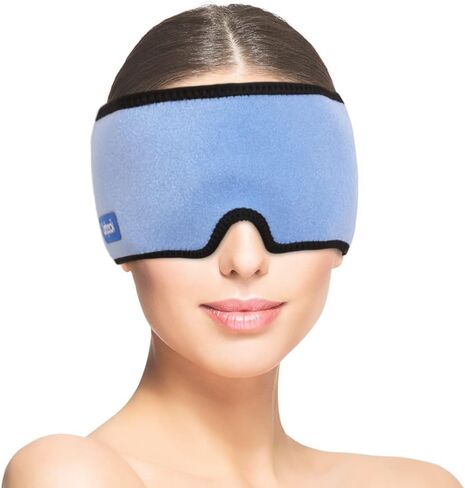 Comfpack Migraine Ice Head Wrap, Reusable Hot Cold Compress Head Ice Pack for Headaches, Migraine, Sinus & Stress Relief, Puffy Eyes, Tension, Chemo in Kuwait