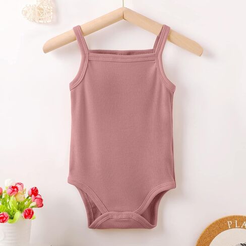 ملابس داخلية OPAWO Onsies للفتيات الصغيرات مكونة من 3 قطع ملابس أطفال محايدة وحزام سباغيتي وأكمام طويلة قميص داخلي للأطفال للخريف 0-2T in Kuwait