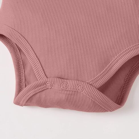 ملابس داخلية OPAWO Onsies للفتيات الصغيرات مكونة من 3 قطع ملابس أطفال محايدة وحزام سباغيتي وأكمام طويلة قميص داخلي للأطفال للخريف 0-2T in Kuwait