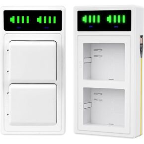 محطة شحن لكاميرا Arlo Pro 3/Pro 4 & Arlo Ultra/Ultra 2 الأمنية، شاحن Hisewen LED USB مزدوج لبطارية Arlo (بدون بطاريات) in Kuwait