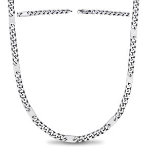 قلادة مغناطيسية MagnetRX® للرجال - قلادات مغناطيسية فعالة للرجال - قلادة سلسلة فضية من الفولاذ المقاوم للصدأ مع مغناطيس in Kuwait