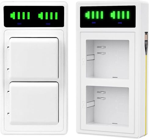 محطة شحن لكاميرا Arlo Pro 3/Pro 4 & Arlo Ultra/Ultra 2 الأمنية، شاحن Hisewen LED USB مزدوج لبطارية Arlo (بدون بطاريات) in Kuwait