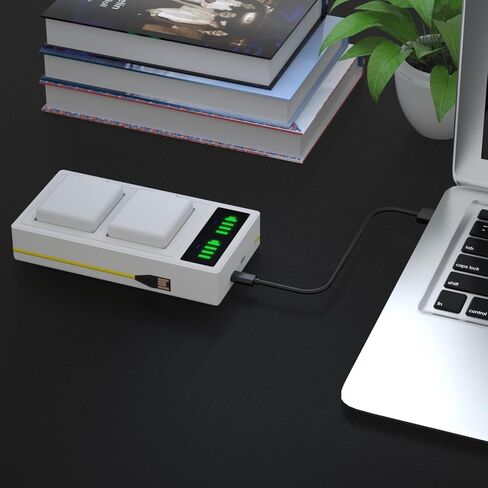 محطة شحن لكاميرا Arlo Pro 3/Pro 4 & Arlo Ultra/Ultra 2 الأمنية، شاحن Hisewen LED USB مزدوج لبطارية Arlo (بدون بطاريات) in Kuwait
