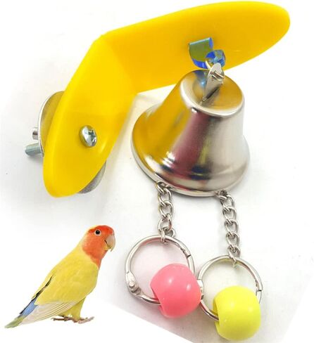 Zhouocea 2 قطعة ألعاب الطيور ألعاب الببغاء العالمية ألعاب جرس الببغاء كرة معلقة للطيور مع جرس للببغاء والكوكاتيل والكونيور والعصافير والببغاوات الصغيرة in Kuwait