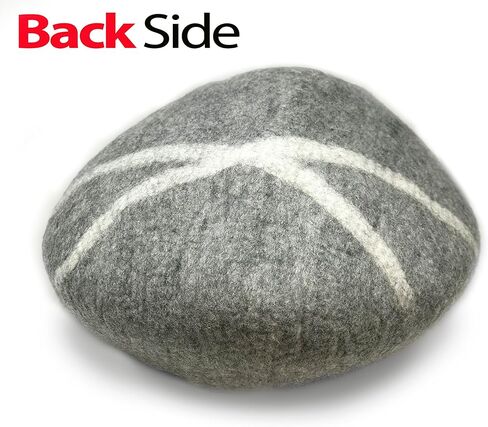 كهف القطط iPrimio 100% من الصوف الطبيعي الصديق للبيئة مقاس 40 سم - لباد مصنوع يدويًا على شكل ممتاز - يجعل بيت القطط المغطى رائعًا وسريرًا للقطط والقطط الصغيرة - لمخبأ داخلي مريح - سرير متوسط ​​الحجم ناعم بغطاء للرأس in Kuwait