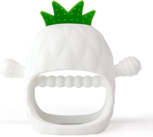 لا تسقط ألعاب التسنين للأطفال أبدًا - قفازات التسنين القابلة للارتداء - ألعاب مضغ للأطفال لتلبية احتياجات المص (ألعاب الأناناس باللون الأصفر) in Kuwait