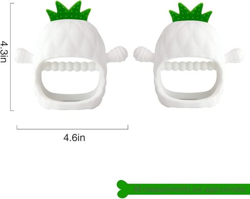 لا تسقط ألعاب التسنين للأطفال أبدًا - قفازات التسنين القابلة للارتداء - ألعاب مضغ للأطفال لتلبية احتياجات المص (ألعاب الأناناس باللون الأصفر) in Kuwait