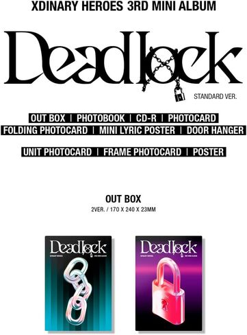 [ميزة المتجر الرسمي] مجموعة ألبوم ديدلوك المصغر الثالث من اكس ديناري هيروز (ازرق واحمر) in Kuwait