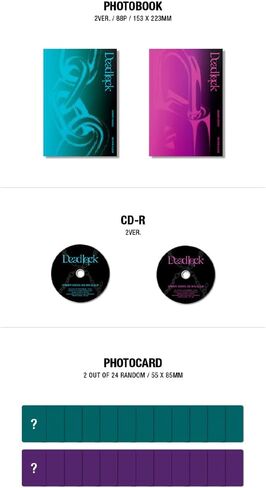 [ميزة المتجر الرسمي] مجموعة ألبوم ديدلوك المصغر الثالث من اكس ديناري هيروز (ازرق واحمر) in Kuwait