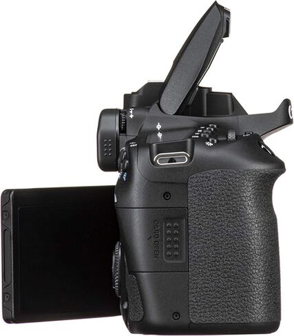 Canon EOS 90D DSLR Camera w/EF-S 18-55mm F/4-5.6 STM Zoom Lens + 64GB Memory Card, Case, Hood, Tripod, Grip-Pod, Filter, Professional Photo Bundle(24pc) in Saudi Arabia