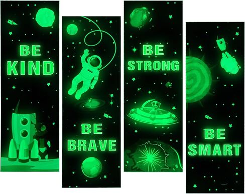 Game Wall Decals Glow in The Dark, Gamer Sticker Inspirational Wall Decor for Boys Room, Kids Bedroom Playroom Nursery Decoration in Saudi Arabia