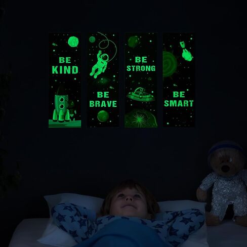 Game Wall Decals Glow in The Dark, Gamer Sticker Inspirational Wall Decor for Boys Room, Kids Bedroom Playroom Nursery Decoration in Saudi Arabia