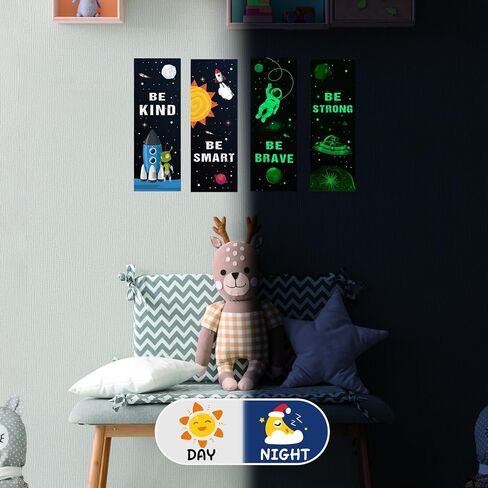 Game Wall Decals Glow in The Dark, Gamer Sticker Inspirational Wall Decor for Boys Room, Kids Bedroom Playroom Nursery Decoration in Saudi Arabia
