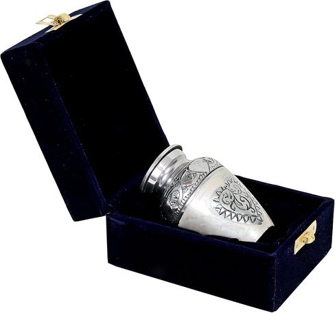 HLC URNS Lovely Keepsake Urn – Silver Heart Small Keepsake Qnty 1 - Keepsake Urn for Human Ashes with 1 Velvet Box Bag-Mini Keepsake Urn - Affordable Keepsake Urn (3 cu.in) in Saudi Arabia
