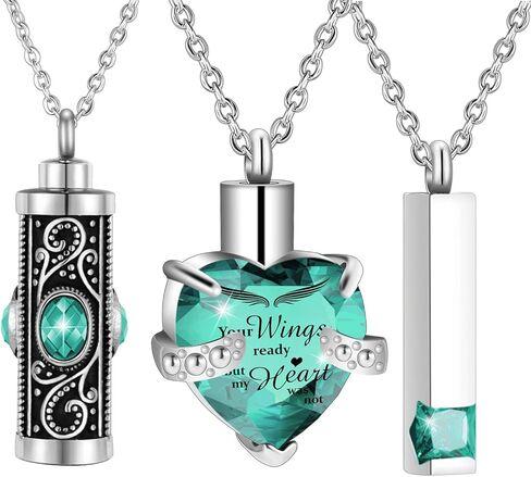 SOITIS الجرار القلائد للرماد الكبار الذكور مجوهرات جنائزية للرماد الفولاذ المقاوم للصدأ تذكار قلادة الحرق لرماد الإنسان in Kuwait