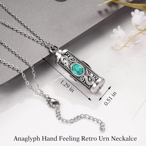 SOITIS الجرار القلائد للرماد الكبار الذكور مجوهرات جنائزية للرماد الفولاذ المقاوم للصدأ تذكار قلادة الحرق لرماد الإنسان in Kuwait