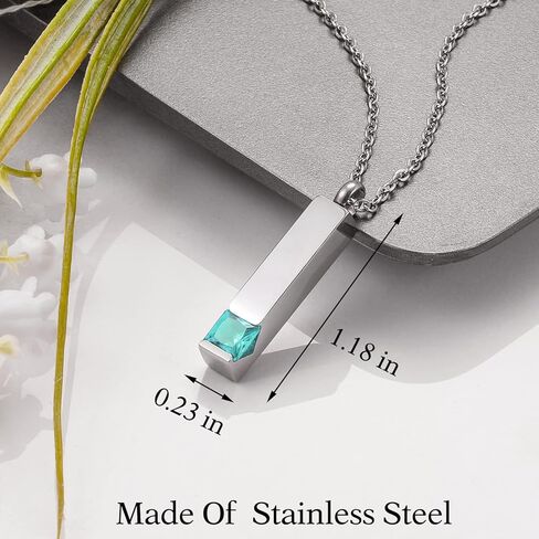 SOITIS الجرار القلائد للرماد الكبار الذكور مجوهرات جنائزية للرماد الفولاذ المقاوم للصدأ تذكار قلادة الحرق لرماد الإنسان in Kuwait