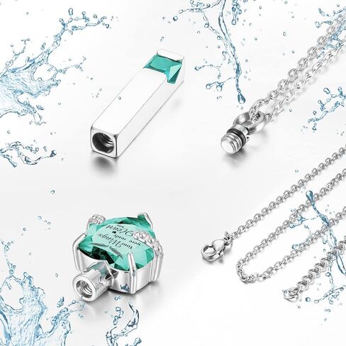 SOITIS الجرار القلائد للرماد الكبار الذكور مجوهرات جنائزية للرماد الفولاذ المقاوم للصدأ تذكار قلادة الحرق لرماد الإنسان in Kuwait