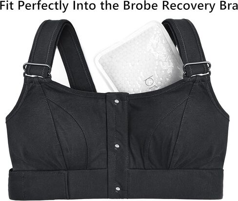 عبوة من جل آيس باك قابلة لإعادة الاستخدام الساخنة والباردة، حشوة حمالة الصدر بعد جراحة الثدي، تخفيف الآلام للكاحل، الركبة، الظهر، المعصم in Kuwait