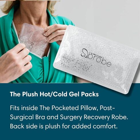عبوة من جل آيس باك قابلة لإعادة الاستخدام الساخنة والباردة، حشوة حمالة الصدر بعد جراحة الثدي، تخفيف الآلام للكاحل، الركبة، الظهر، المعصم in Kuwait