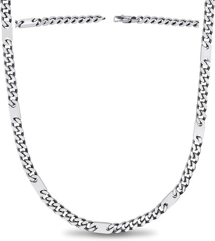 قلادة مغناطيسية MagnetRX® للرجال - قلادات مغناطيسية فعالة للرجال - قلادة سلسلة فضية من الفولاذ المقاوم للصدأ مع مغناطيس in Kuwait