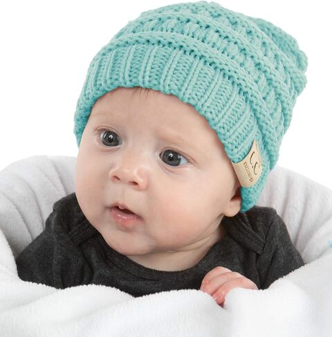 Beanie Infant Baby Skull Cap Hat (NO POM) - Mint in Saudi Arabia