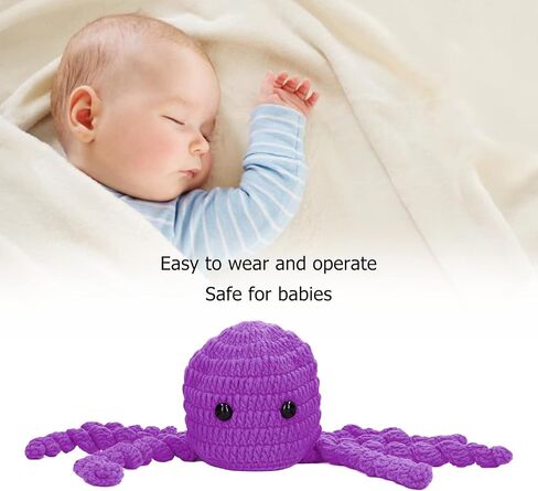 Newborn Squid Hat, Fun Octopus Animal Knitted Hat for Photo Prop Daily Wear(Purple), Purple, 22 * 13 * 3cm in Saudi Arabia