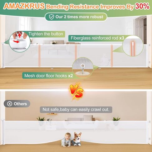 بوابات أطفال قابلة للسحب بعرض 200 بوصة، بوابة أطفال قابلة للسحب بطول 35 بوصة للدرج، بوابة أطفال شبكية قابلة للسحب للمطبخ، بوابة قابلة للسحب داخلية/خارجية مع قضبان تقوية من الألياف الزجاجية للممرات in Kuwait