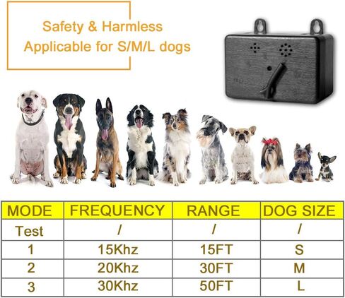 BIG DEAL Anti Barking Device Bark Control Deterrent Dog Training Tool Stop Dog Barking Indoor & Outdoor use up to 50 Feet Range Safe for All Dogs in Saudi Arabia