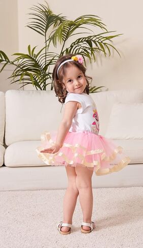 Luke and Lulu 2nd Birthday Outfit Girl - Tutu for Toddlers Girls - Many Themes - Baby Shark, Two Sweet, Two Wild, Two Rex in Saudi Arabia