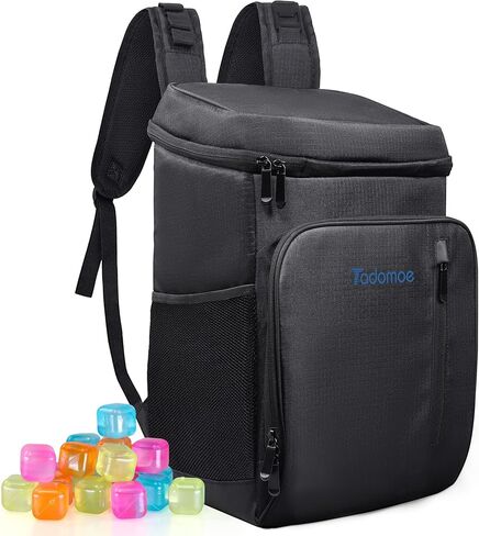 مبردات حقيبة الظهر معزولة ومضادة للتسرب مع أنابيب الثلج، حقيبة ظهر تبريد تادوموي 36 علبة معزولة مقاومة للماء وباردة لمدة تصل إلى 24 ساعة، حقيبة ظهر خفيفة الوزن للغداء للنزهات والتخييم والمشي لمسافات طويلة والشاطئ والمنتزه in Kuwait